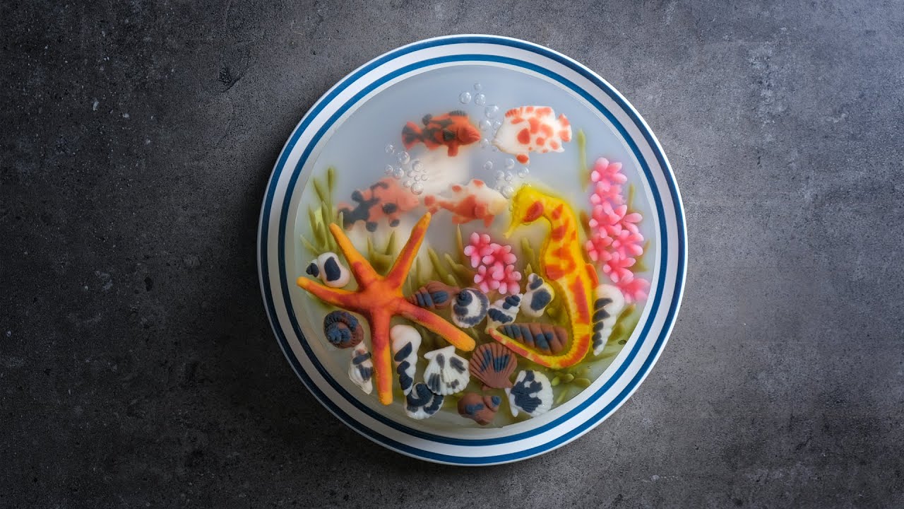 Under the Sea | Aqua | Marine | Ocean Jelly Cake