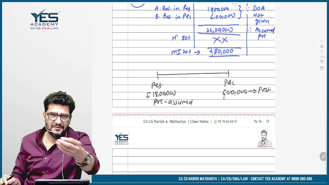 CS Executive CAFM Consolidation Lecture By | CA CS Harish A. Mathariya |