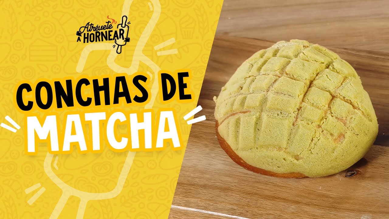 ¡Prepara conchas de matcha!