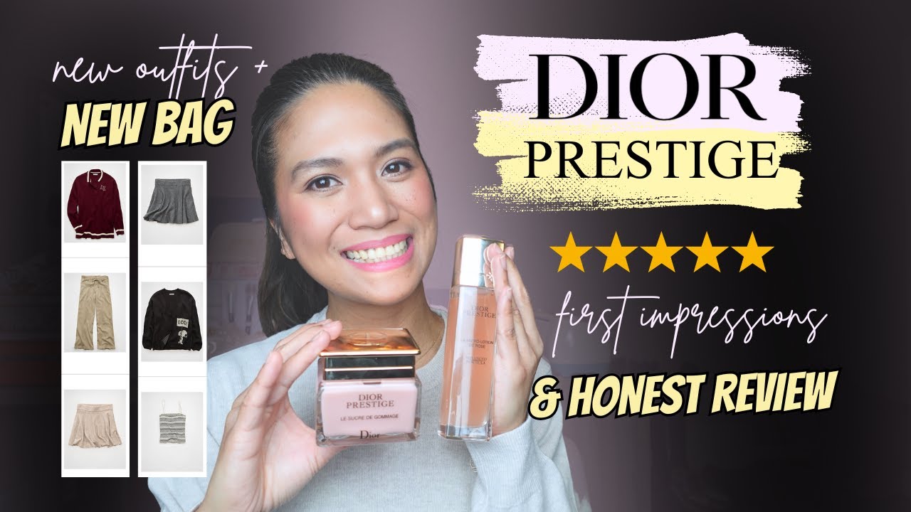 Обзор Dior Prestige | Лосьон Le Micro + сахарная маска для лица | Новая сумка и образы от @Dior A...
