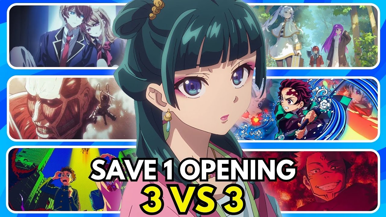ANIME OPENING BATTLE | 3 VS 3 ✅❌ POPULAR OPENINGS Edition