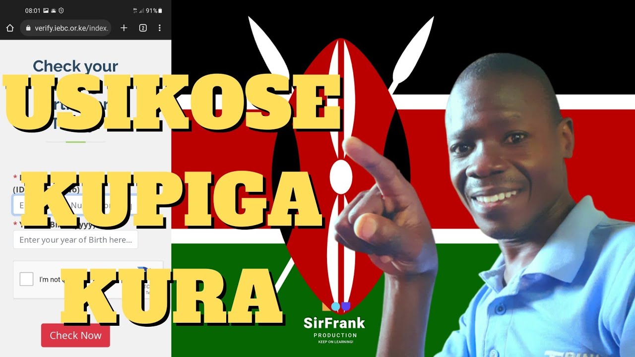 How to check VOTER'S REGISTRATION details on IEBC portal in Kenya