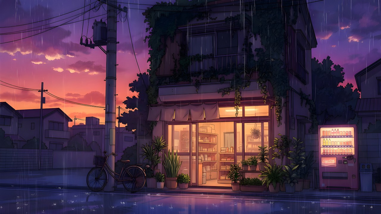 80’s & 1990 Nostalgic Rain Vibes ☔ Lofi Hip Hop for Late Night Relaxation & Stress Relief