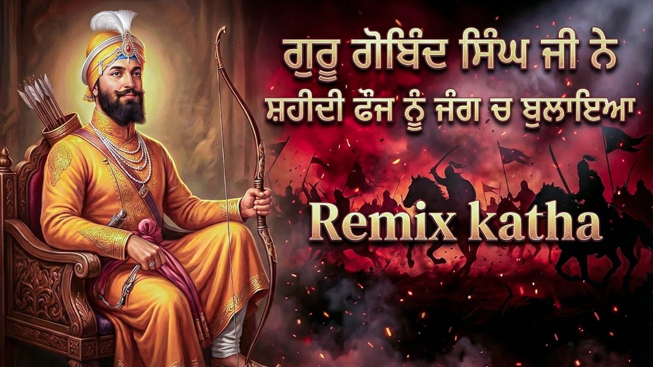 ੴ Jado Guru Gobind Singh Ji Ne Shaheedi Fauj Nu Jung Ch Bulaya | Giani Sher Singh Ji ☬ (Remix Katha)