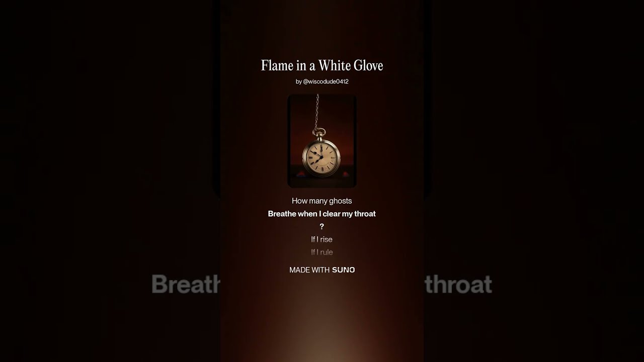 Flame in a White Glove