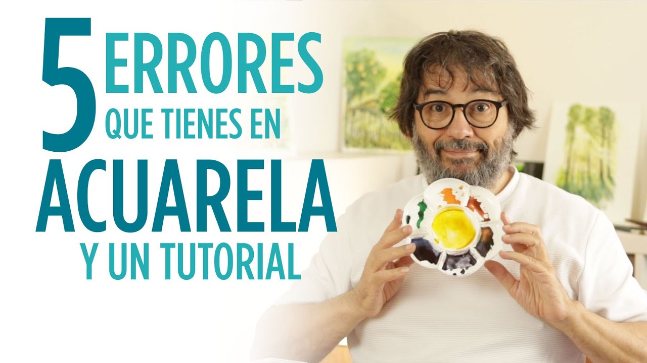 5 ERRORES QUE COMETES EN ACUARELA Y UN TUTORIAL | PINTANDO ACUARELA TUTORIAL COMPLETO A TIEMPO REAL
