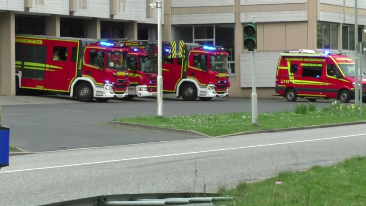 Einsatzfahrten von der Berufsfeuerwehr Bremerhaven