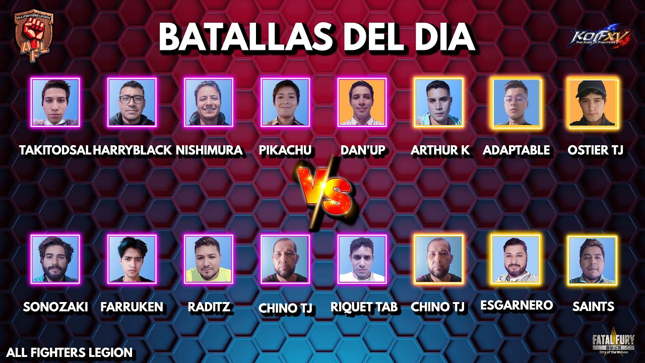 LIGA DE KOF XV Y FATAL FURY!!