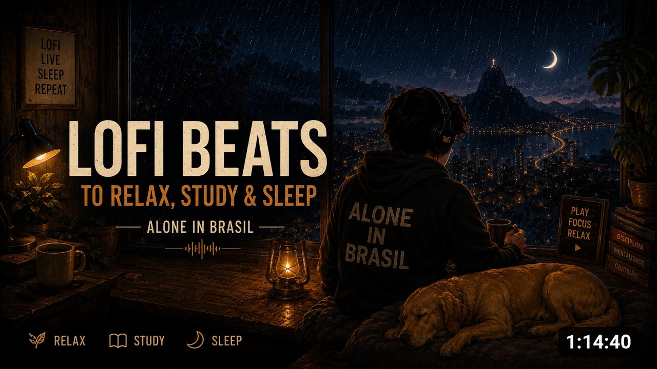 🌙 Lofi Beats to Relax, Study & Sleep | Alone in Brasil