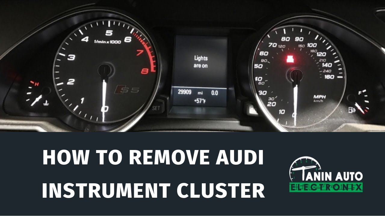 Как снять приборную панель Audi A4 A6 Q7 S4 S5 2007–2015 годов для ремонта цветного TFT-дисплея |...
