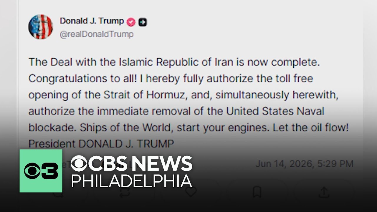 U.S.-Iran peace deal is complete, President Trump says