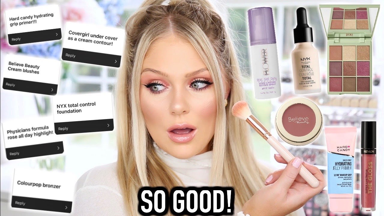 I TRIED YOUR DRUGSTORE MAKEUP HIDDEN GEMS | AMAZING PRODUCTS YOU DON'T KNOW ABOUT