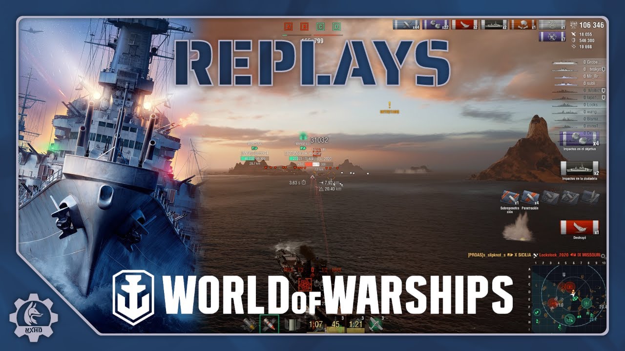 World of Warships // Replay del Sicilia en Espa&ntilde;ol: Artiller&iacute;a italiana