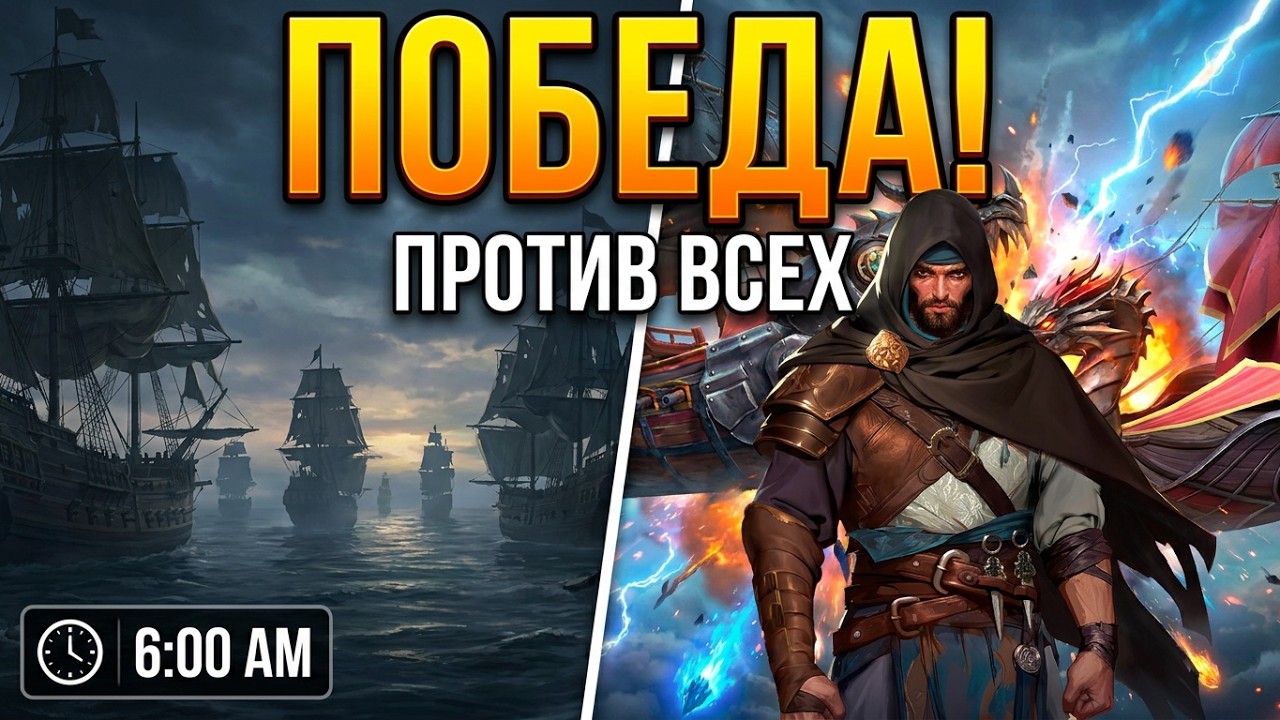 SeaOfConquest. Битва за 8 порт. 6 утра! 413 VS 448
