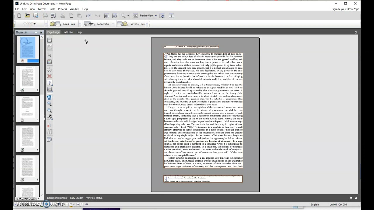 Ch-ch-changes - Using the Omnipage Program to OCR PDF files