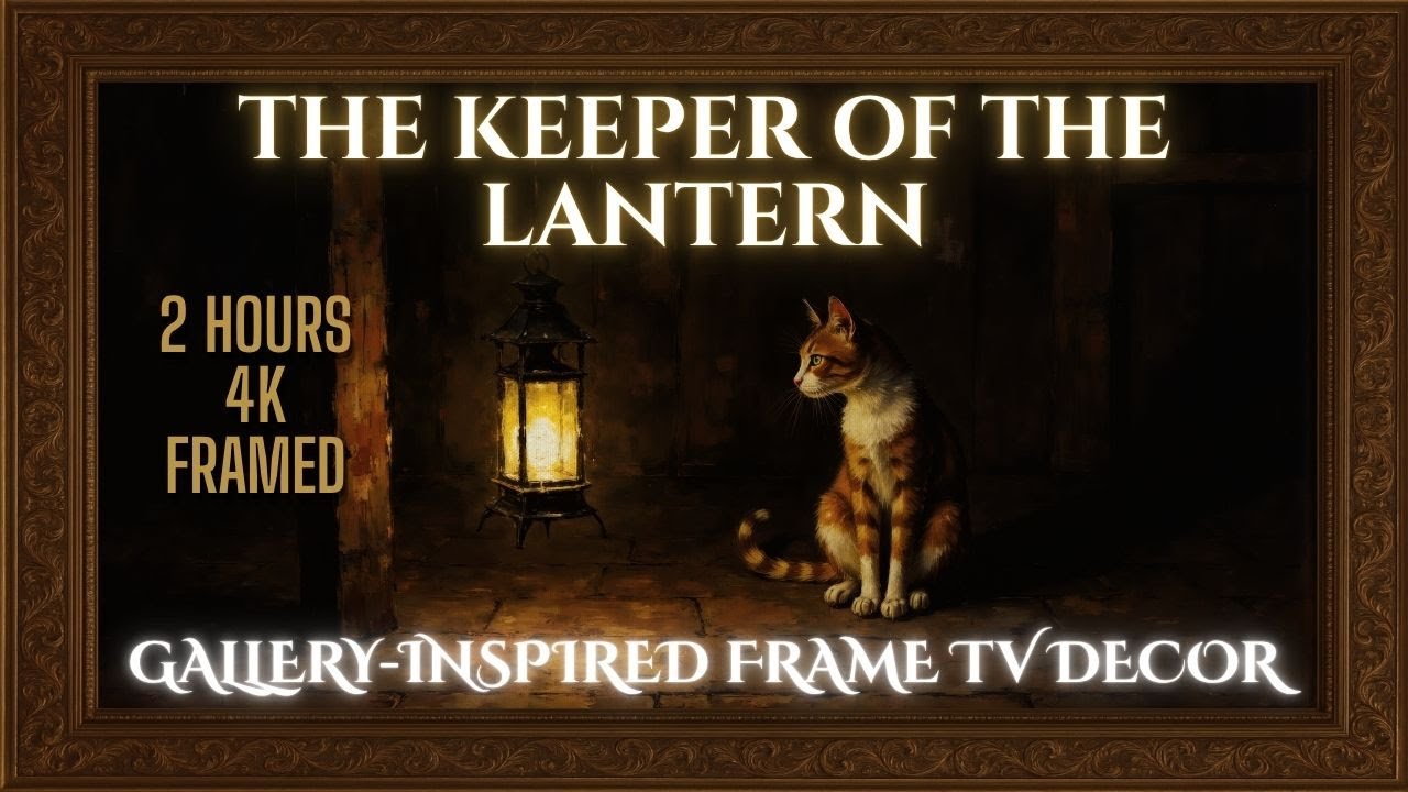 The Keeper of the Lantern | Cat Oil Painting | 4K 2H Cinematic Still Art | TolgArt Studio