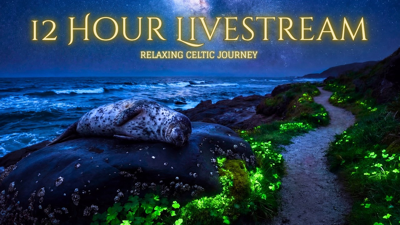 Enchanted Realms & Magical Creatures | 12 Hours of Relaxing Celtic Music & Animated Fantasy Ambience