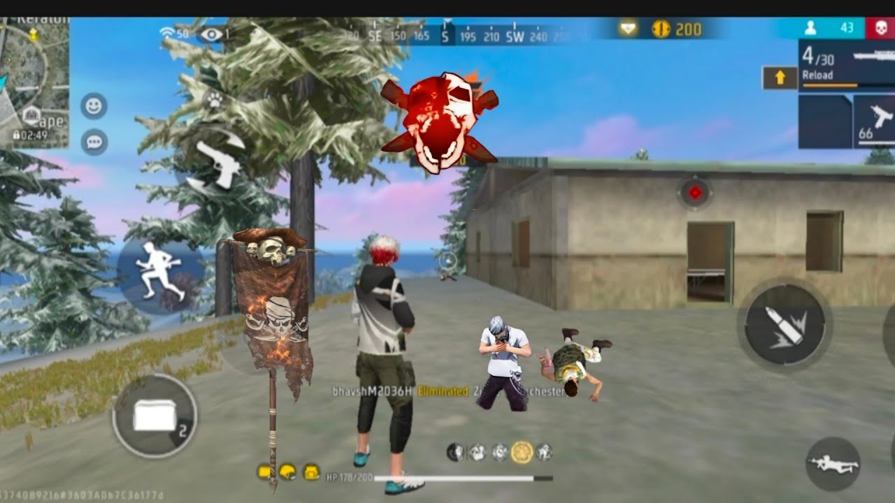 24KILL🎯  Monster gem paley 💪AK47 MP50 BHOOYA 🔥 solo vs squad full gem paley 🗽#freefire 