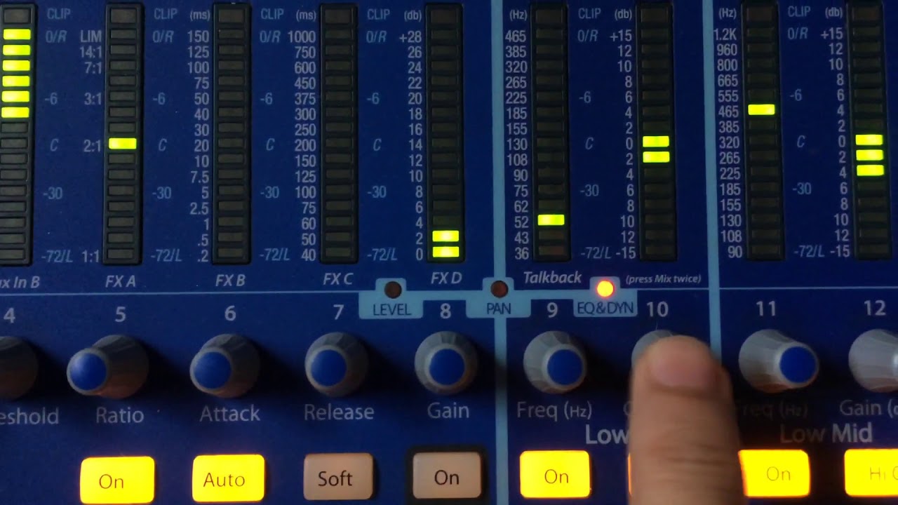 Hướng dẫn cho AE hiểu về cách chỉnh mixer presonus studiolive