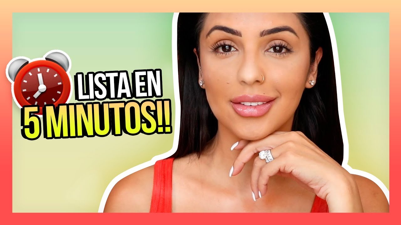 MAQUILLAJE EN 5 MINUTOS!!  Luce bella fácil y rápido  - Jackie Hernández