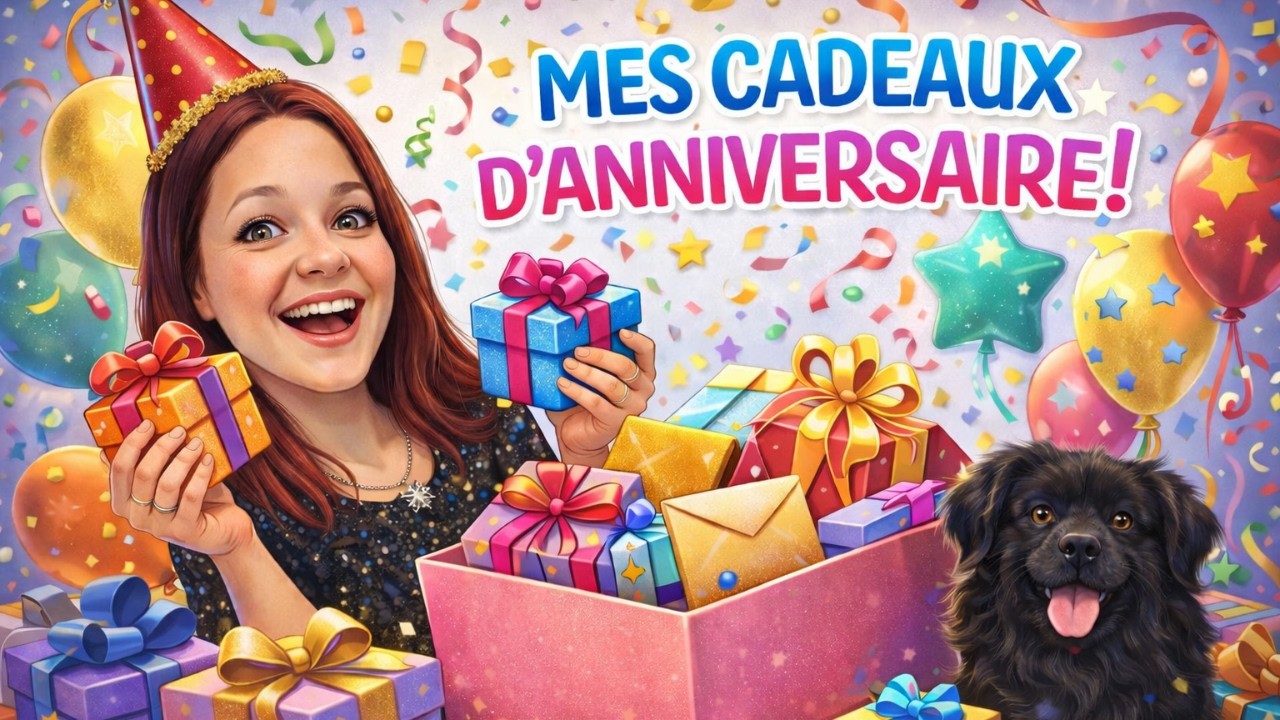 JE VOUS MONTRE MES CADEAUX D'ANNIVERSAIRE + HAUL @Chouflowers #anniversaire #crayonsdecouleur