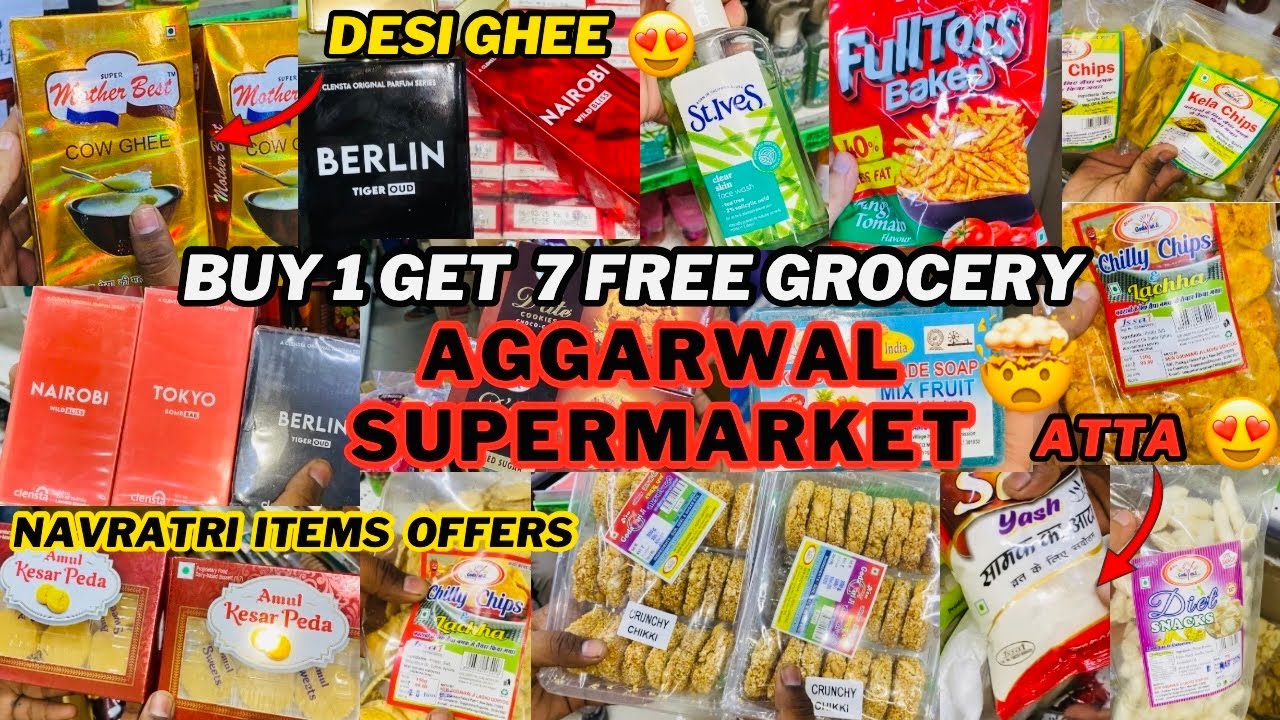 Cheapest grocery items | Buy 1 get 5 Free on all grocery items😍| Aggarwal supermarket