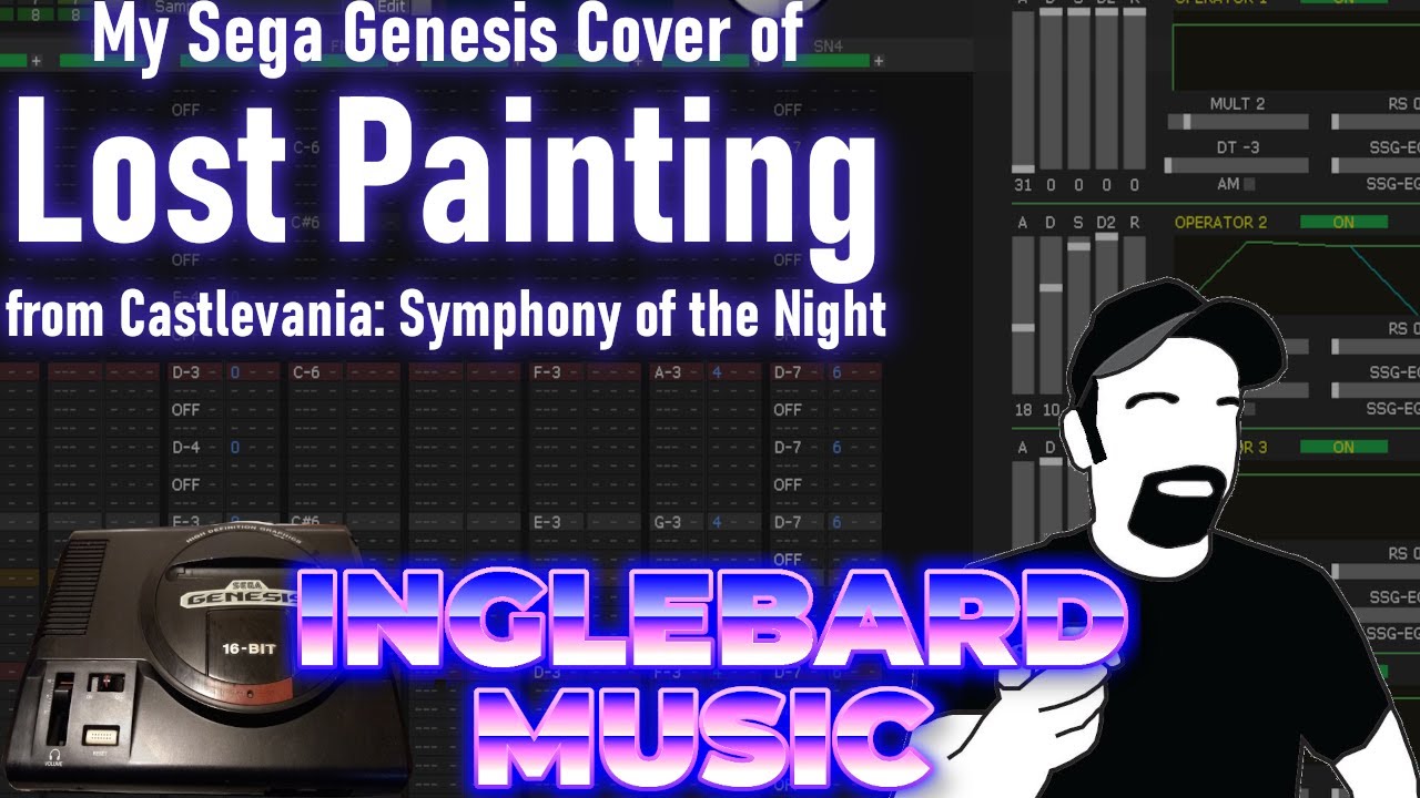 My Sega Genesis Cover of Lost Painting from Castlevania Symphony of the Night | YM2612