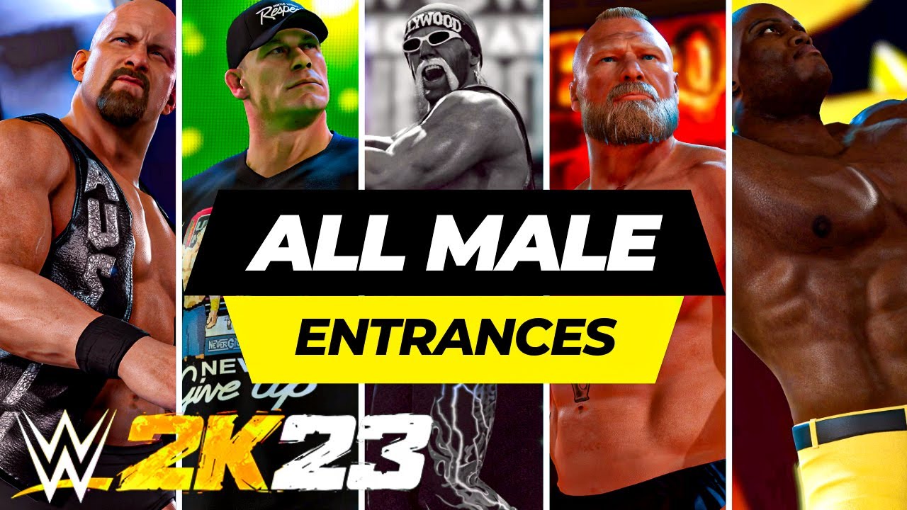 WWE 2K23: ALL MEN ENTRANCES & OUTROS | PS5 (4K HDR/60FPS)