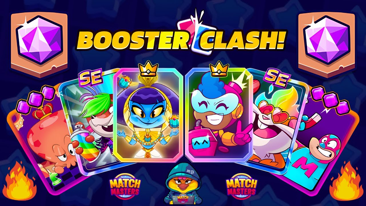 FREE BOOSTERS with BOOSTER CLASH! x6 BEST BOOSTERS | Match Masters Gem Grab + Sprint