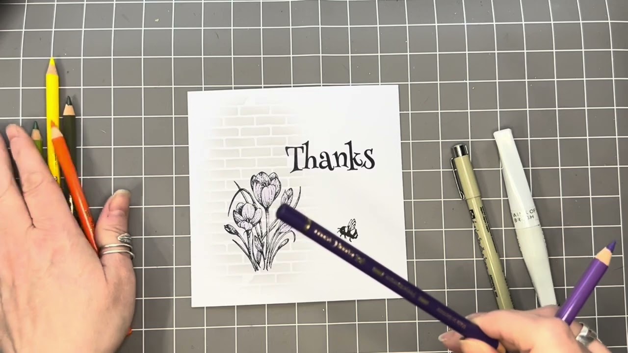 Sweet Poppy Stencils - Crocus Stamp