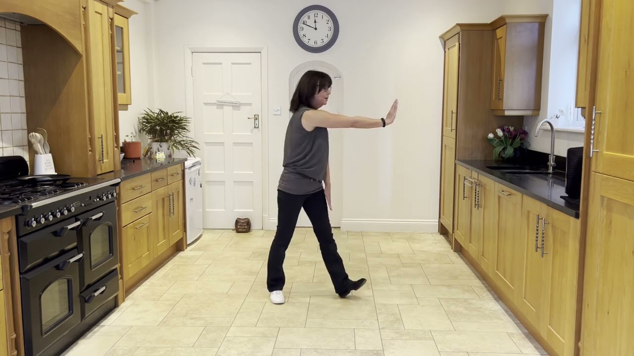 Take Me To The Beach Line Dance Demo & practice with music & instruction