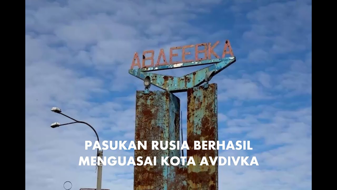 Suasana kota Avdivka setelah dikuasai rusia