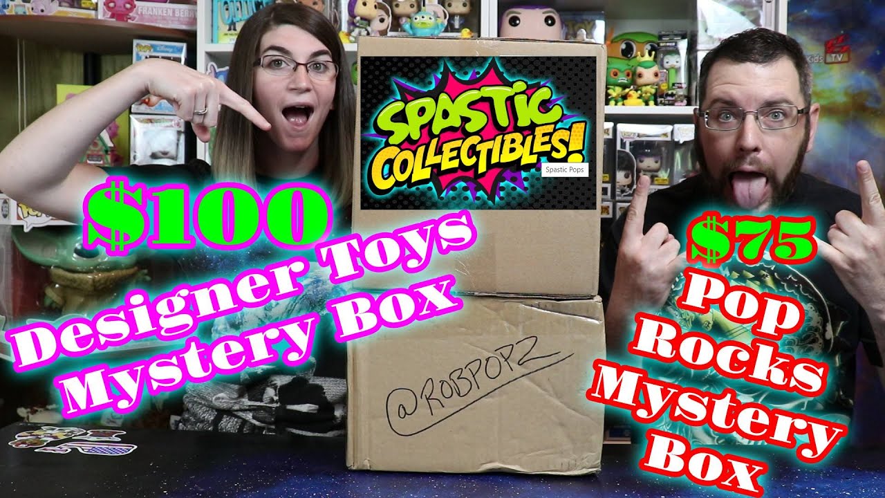 $100 Spastic Collectibles Designer Toys Mystery Box! And $75 Mystery Box!