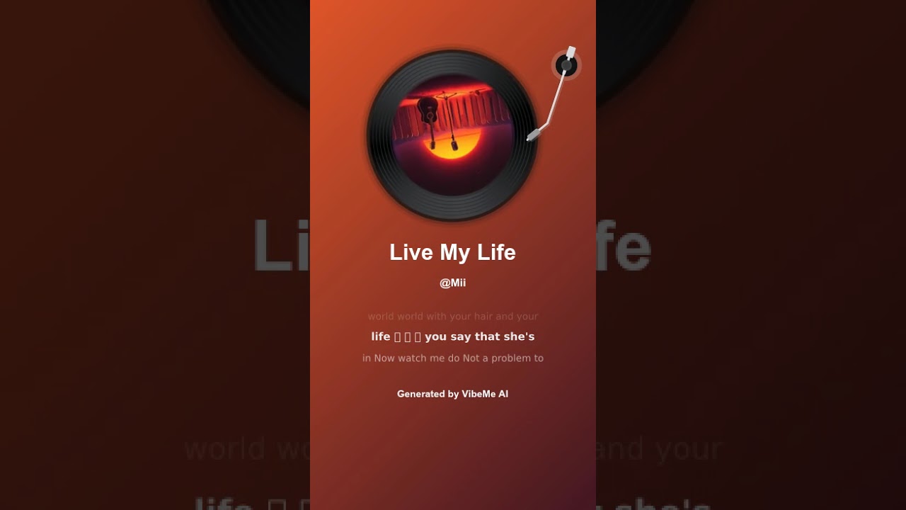 Live my Life - Selenah 