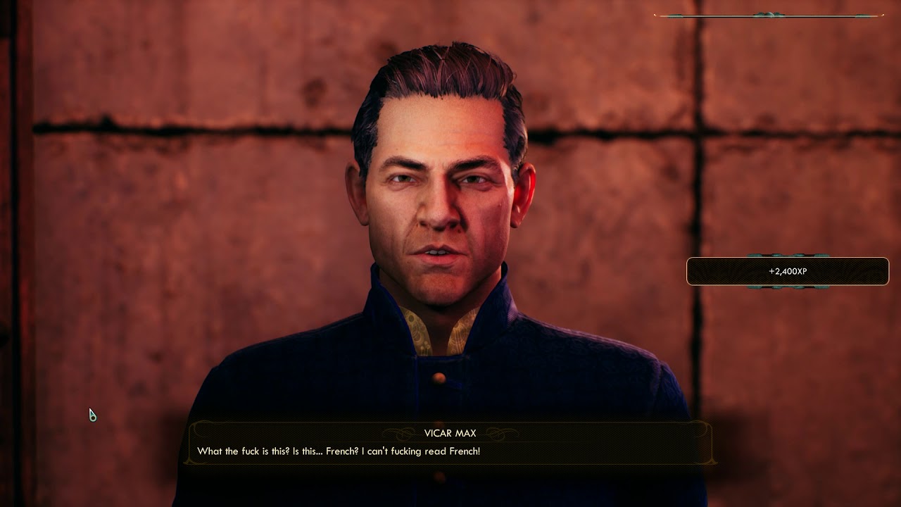 Vicar Max Can't Read French - The Outer Worlds