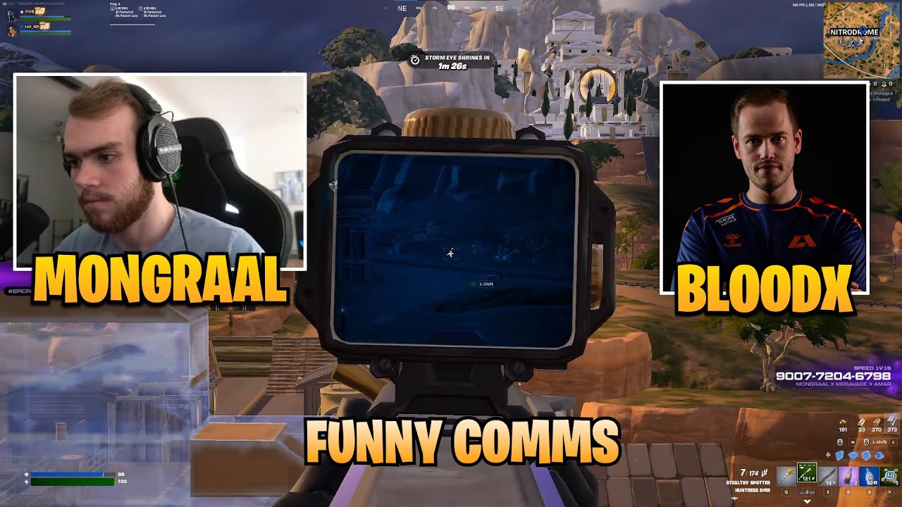 Mongraal and Bloodx PLAY TOGETHER | Sweaty ENDGAME | Funny COMMS