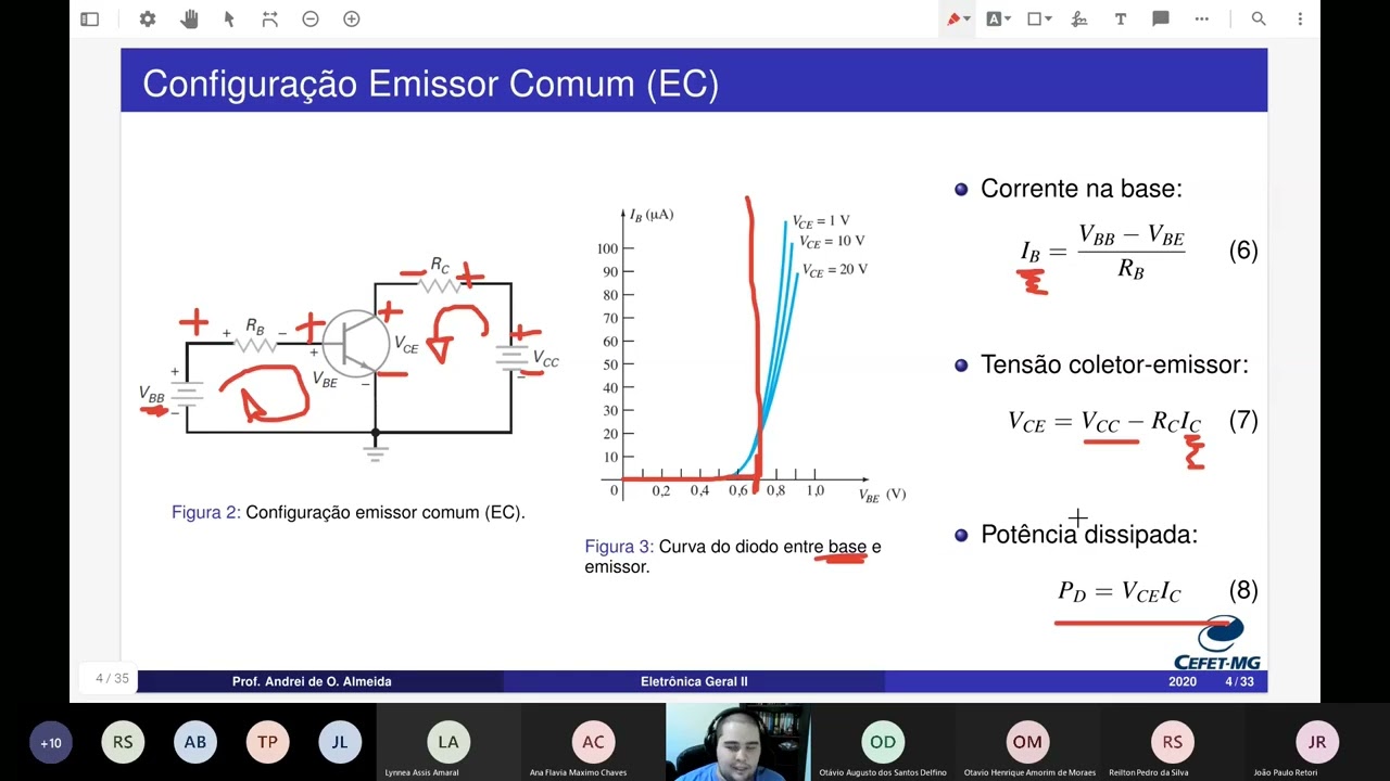 Eletrônica Analógica II | Aula 1 - Revisão de Transistor Bipolar de Junção (TBJ)