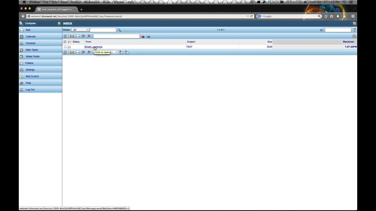 WebMail Basics