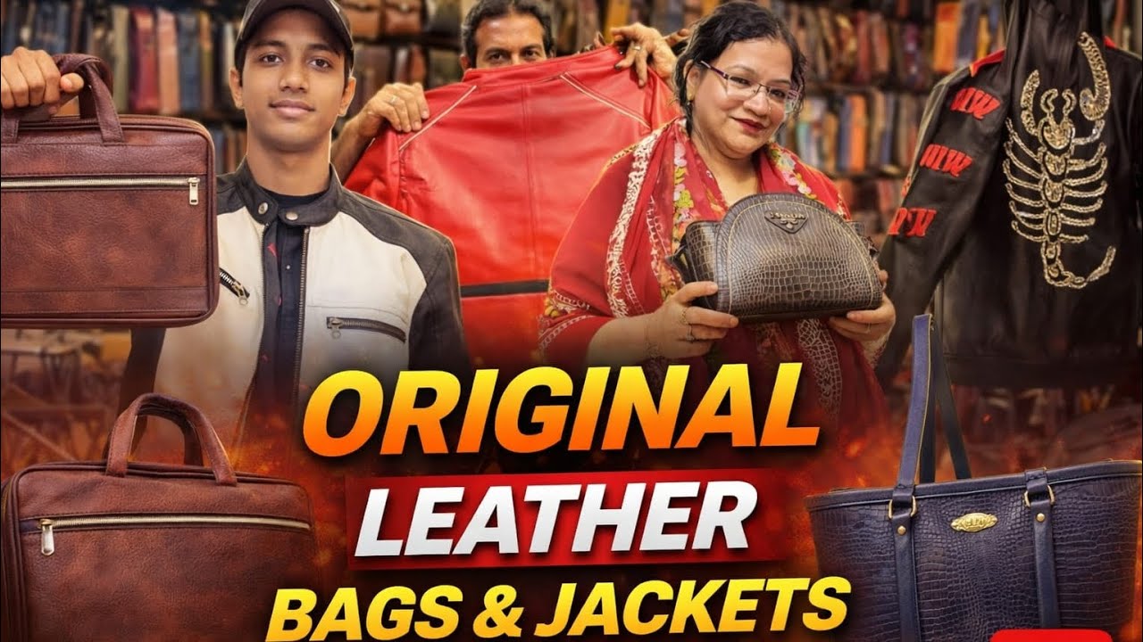 Orignal leather jackets n Purses at dharavi sion