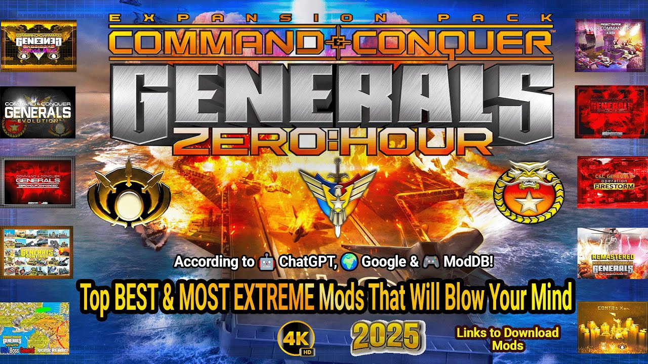 (2026) Top 10 BEST & Popular MODs Generals Zero Hour Mods in 2025 🚀 (That Will Blow Your Mind)