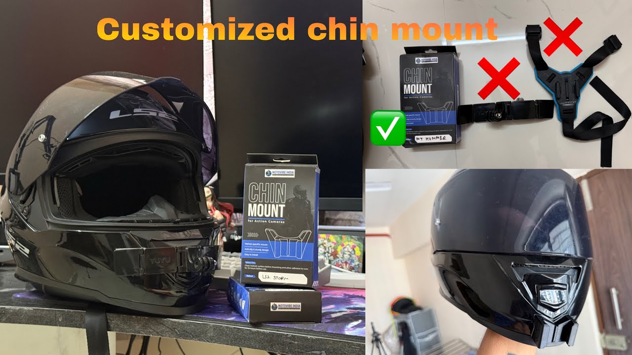 🔧 Upgrading My Helmet with a Clean Custom Chin Mount! ( installation + first impression )