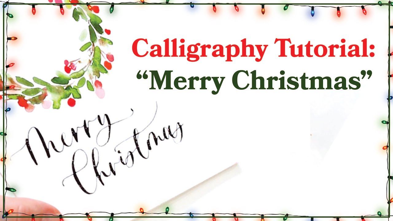 Calligraphy Tutorial | Writing 