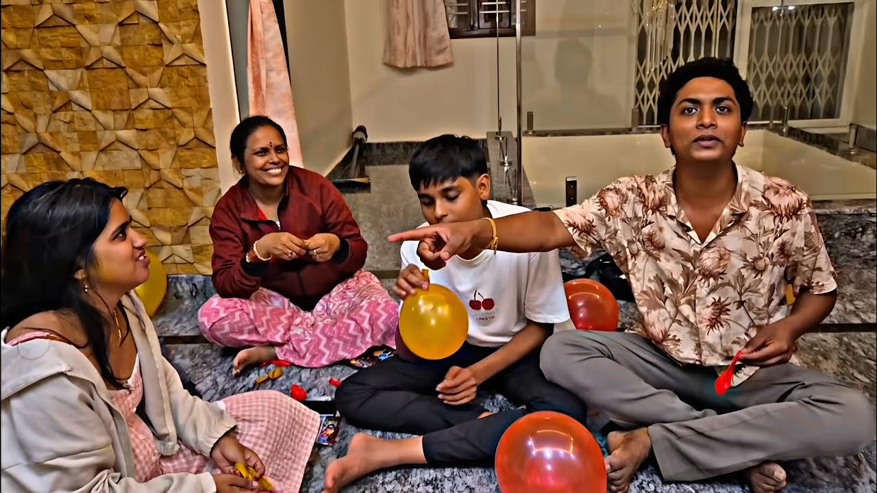 😡 Madvege munche ne Sandhya ist burn aagthidale | Varshi birthday special Game | #thej2k2 #vlogs 