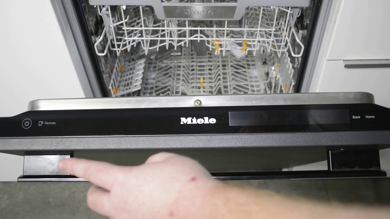 Как быстро настроить посудомоечную машину Miele G 7000 перед первым использованием