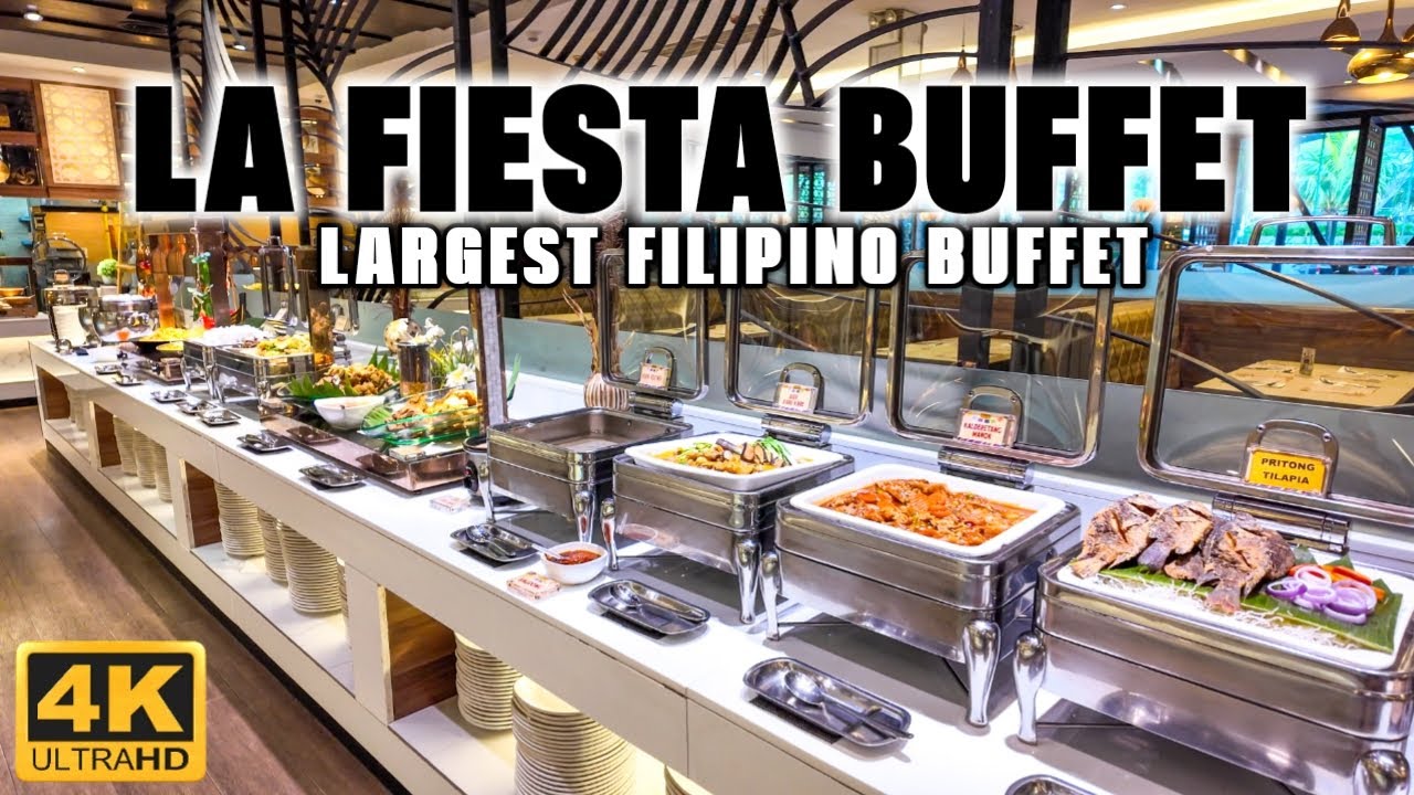 [4K] A Feast of Filipino Delights at the Biggest Filipino Buffet! LA FIESTA BUFFET RESTAURANT!