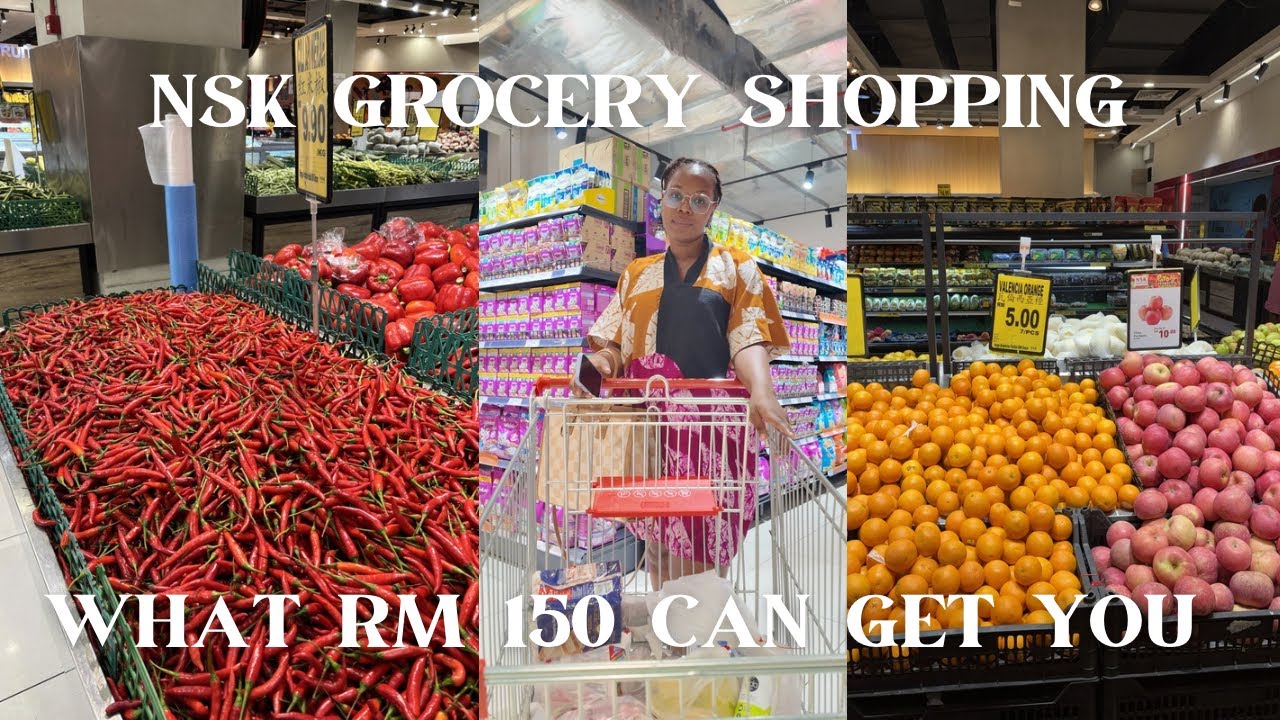 NSK Grocery Shopping Malaysia || RM 150 (38 USD) Grocery || Cheapest Grocery shop in Malaysia