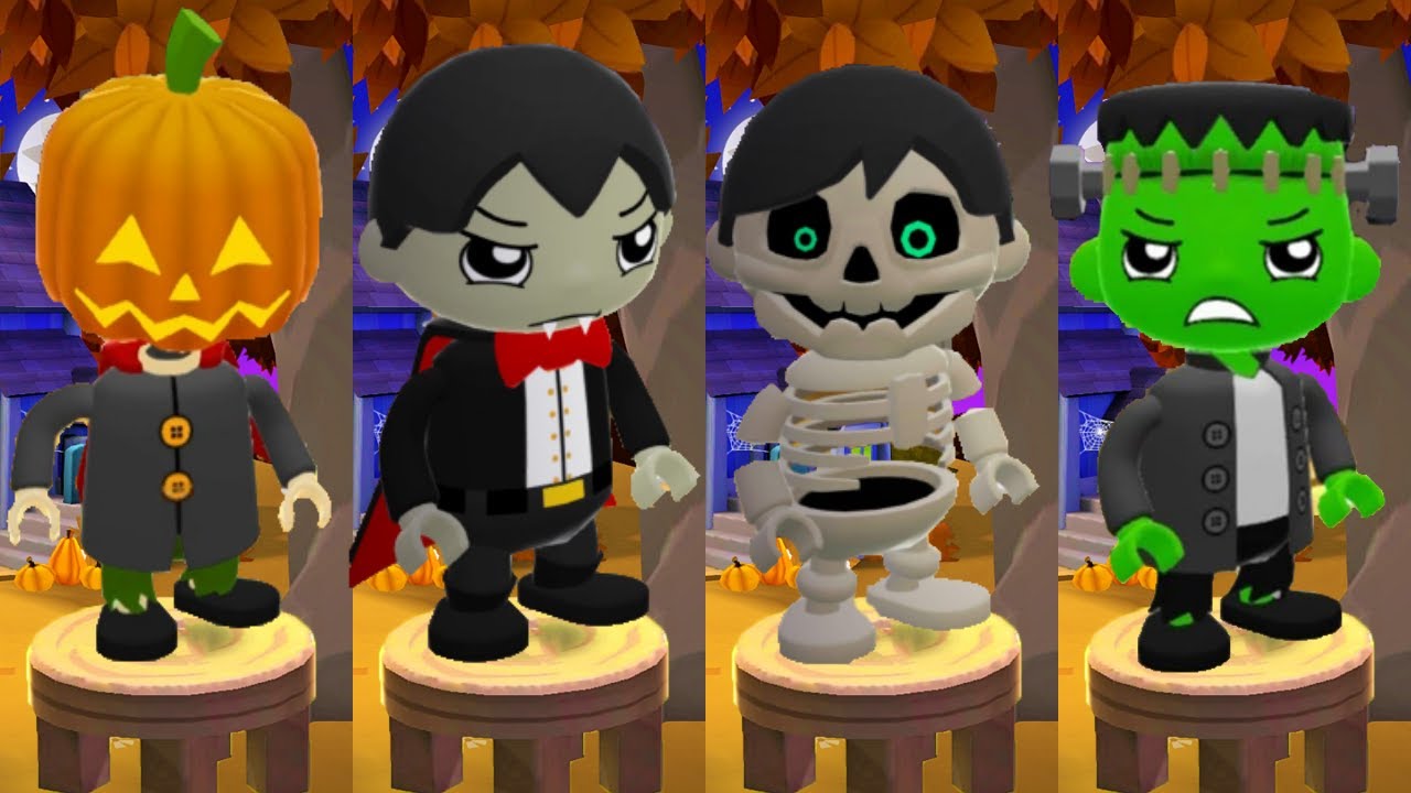 Tag with Ryan Halloween Update - Jack O'Lantern Ryan vs Ryan-Stein vs Skele-Ryan vs Count Ryan