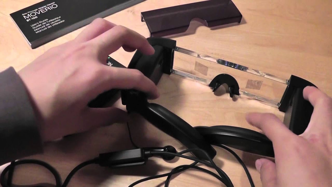 Epson Moverio BT-100 Review (Transparent Virtual Glasses HMD):
