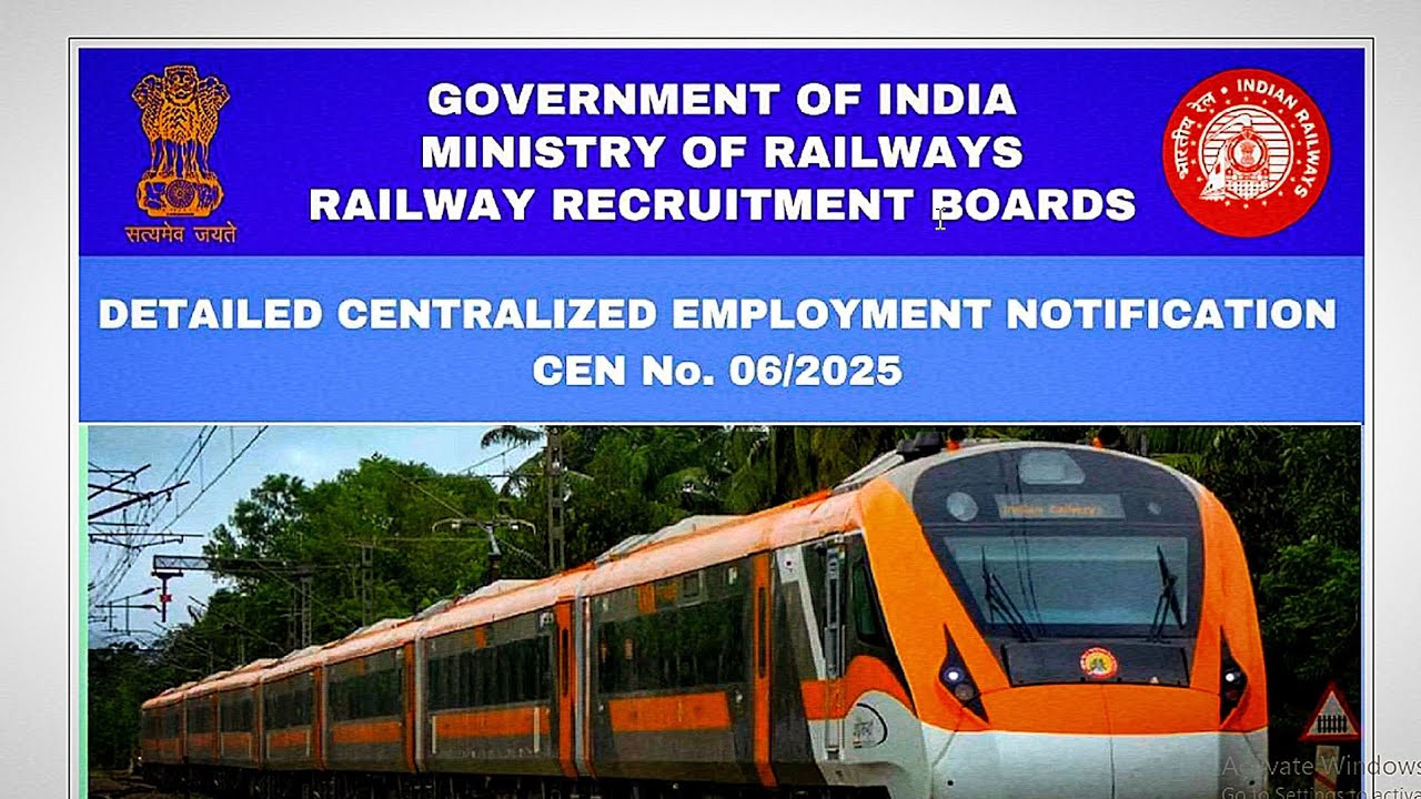 RRB NTPC Graduate Notification 2025-26 || 5,810 Station Master, Clerk and More Posts explained