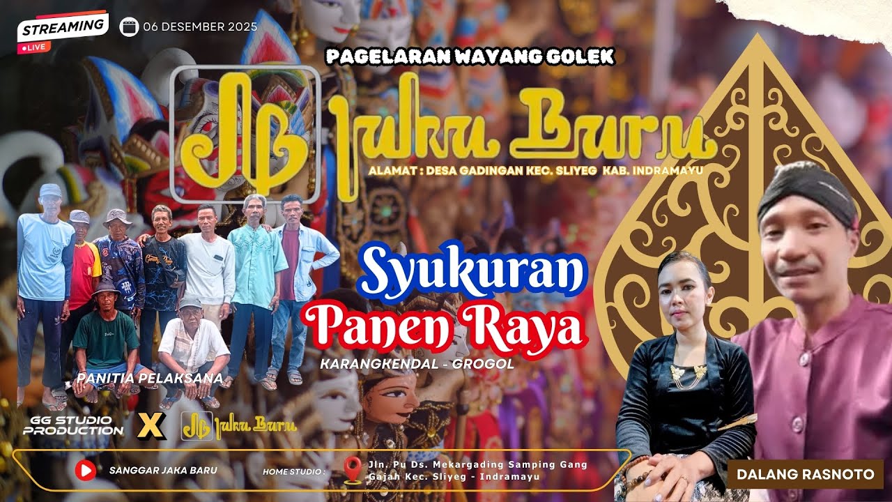 LIVE WAYANG GOLEK  MALAM ||  JAKA BARU PUTRA _SYUKURAN PANEN RAYA || KARANGKENDAL-GROGOL || 06-12-25